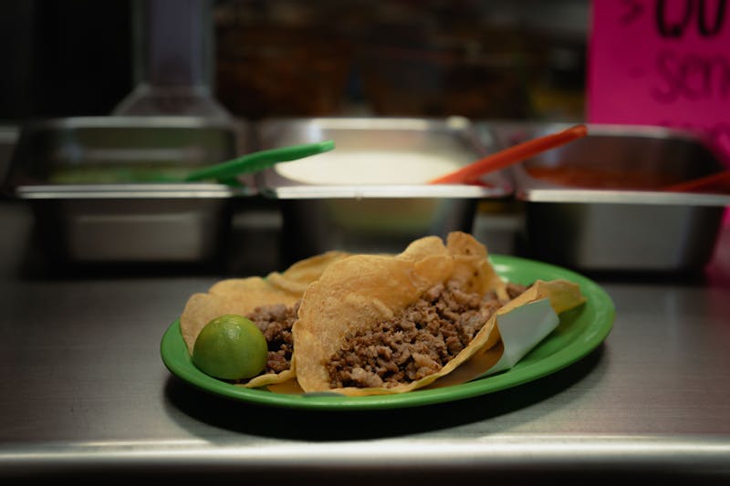 Chicken al pastor taco